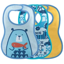Набор слюнявчиков Chicco Weaning Bib для мальчика 3 шт (16301.20): Производитель Chicco