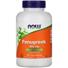 Now Foods Fenugreek Пажитник 500 мг 250 капсул: Форма выпуска Капсулы