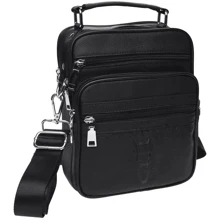 Чоловіча сумка через плече чорна Keizer (K15656-black): Стать Мужской