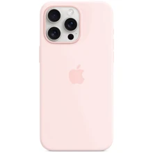 Чехол для iPhone TPU Silicone Case with Animation & MagSafe Light Pink for iPhone 15 Pro Max: Цвет розовый