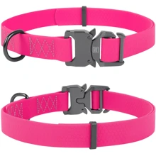 Ошейник WAUDOG Waterproof, водостойкий, пряжка кобра 20 мм 25-50 см розовый (27117): Производитель WAUDOG