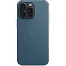 Чехол для iPhone Apple iPhone 15 Pro Max FineWoven Case with MagSafe - Pacific Blue (MT4Y3ZM/A): Цвет синий