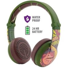 Навушники BuddyPhones Wave Monkey, Green (BT-BP-WV-MONKEY): Тип конструкції повнорозмірні