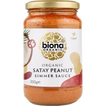 Соус арахисовый для сатэ Biona Organic Satay Peanut Simmer Sauce органический 350 г (5032722316096): undefined undefined