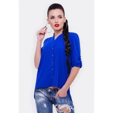 Блуза FashionUp BZ-1456B 42 синя з довгим рукавом: Сезон Демісезон