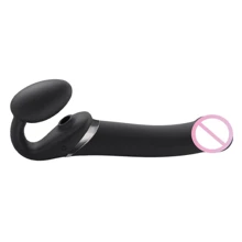 Безремневой вибрострапон с вакуумной стимуляцией Strap-On-Me Multi Orgasm - XL - Black: Для кого Для женщин