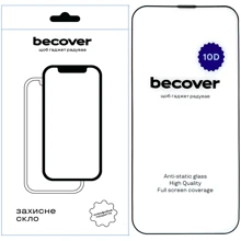 Защитное стекло для iPhone BeCover Tempered Glass 10D Black for iPhone 14 Plus (707971/711326): Тип защиты экрана на экран