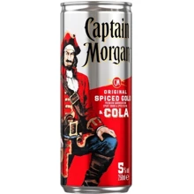 Напиток алкогольный Captain Morgan Spiced Gold Rum-Cola, 0.25л 5% (BDA1RM-RCM025-001): Объем, л 0.25