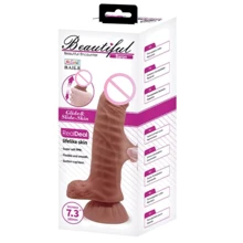 Фаллоимитатор LYBAILE Beautiful Encounter Baron Dilo with suction cup Brown: Назначение Вагинальные