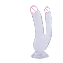 Фаллоимитатор двойной CHISA 8.0 Inch Dildo, Clear: Назначение Для двойного проникновения