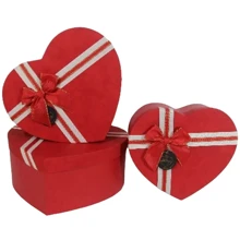 Коробка Подарочные коробки UFO M53310-001 Набор 3 шт Red Heart серд: undefined undefined