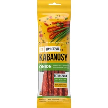 Мясные снеки Дмитрук Kabanosy ONION 80 г (4820247142143): Вес нетто 80 г