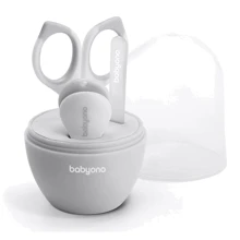 Косметичний набір BabyOno для догляду за нігтями Пилочка Ножиці Щипчики Сірий (398/03): Виробник BabyOno