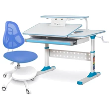 Комплект парта Ergokids TH-320 Blue + кресло ErgoKids Y-400 BL (арт. TH-320 W/BL + Y-400 BL): Возраст ребенка от 4-х лет