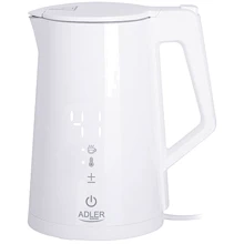 Электрочайник Adler AD 1345 White: Мощность, Вт 1800