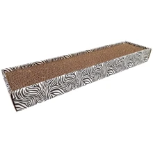 Когтеточка Croci ANIMALIER с кошачьей мятой из гофрокартона зебра 48х12х5 см (C6021576): undefined undefined