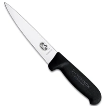 Кухонный нож Victorinox Fibrox Sticking 14см с черн. ручкой (5.5603.14): Лезвие нержавеющая сталь