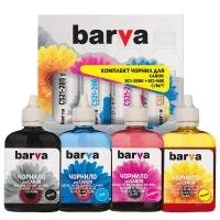 Чернила Barva Canon BCI-3eBK + BCI-6BK/C/M/Y (4x90 г) SET (CBCI3-090-MP): Цвет Yellow, Magenta, Black, Cyan