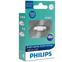 LED лампа Philips Ultinon Festoon 30mm 12V 11860ULWX1 (1 шт.): Задняя оптика Номерной знак