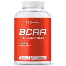Аминокислота для спорта Sporter BCAA + Glutamine 180 caps / 30 servings: Вкус Без вкуса