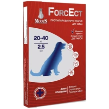Противопаразитарные капли Modes ForcEct для собак и щенков 20-40кг 2.5мл 3шт/уп (ЗС000274): Тип Капли