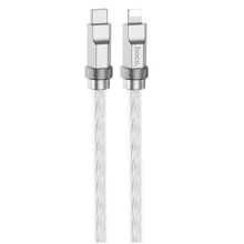 Кабель Hoco Cable USB-C to Lightning U113 Solid 20W 1m Silver: Тип USB-C - Lightning