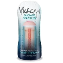 Мастурбатор ротик Topco Sales CyberSkin, H2O Vulcan Shower Stroker Deep Throat: Для кого Для мужчин