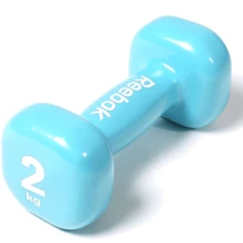 Гантель Reebok RAWT-11152 2 кг голубой: Вес гантели, кг 2