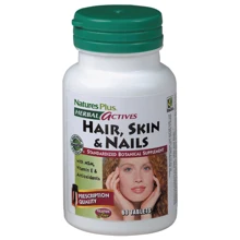 Natures Plus Herbal Actives Hair, Skin & Nails 60 tabs Растительный комплекс для волос, кожи и ногтей: Тип Мультивитамины