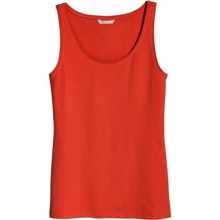 Майка H&M 3553074 M терракотовая: Состав Хлопок, Эластан