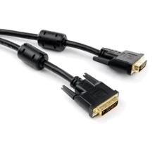 Кабель и переходник Vinga DVI to DVI 24+1pin 1.8 m (VCPDCDVIMM1.8BK): Тип кабель