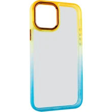 Чехол для iPhone TPU Case TPU+PC Fresh Sip Turquoise/Orange for iPhone 12 / 12 Pro: Цвет оранжевый
