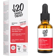 Under Twenty Anti! Acne Exfoliating Gel Serum AHA + BHA 15% Гелевая сыворотка с отшелушивающим действием на основе кислот 30 ml: Пол Унисекс