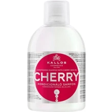 Kallos KJMN Cosmetics Conditioning Cherry Shampoo Шампунь-кондиционер для сухих и поврежденных волос с маслом вишневых косточек 1000мл: Пол Для женщин