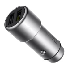 Зарядное устройство Xiaomi ZMI USB Car Charger 2xUSB 2.4A Silver (AP821 ): Кабель в комплекте отсутствует