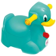 Детский горшок Ok Baby Quack с ручками для безопасности ребенка бирюзовый (37077230): Цвет бирюзовый