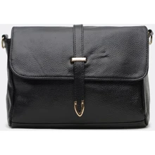 Жіноча сумка через плече Borsa Leather чорна (K10306-black): Стать жіночий