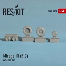Смоляні колеса RESKIT для літака Mirage III (B, C) RS48-0028: Виробник RESKIT
