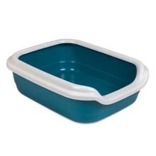 Туалет Comfort для кошек L 49х39х15 см синий (PR241741): Вид Открытый