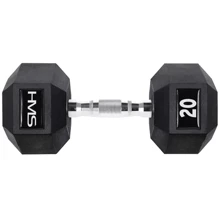 Гантель HMS HEX PRO 20 кг (5907695518122): Вес гантели, кг 20