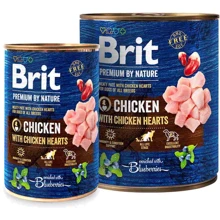 Влажный корм для собак Brit Premium by Nature курица с куриным сердцем 400 г (8595602538522): Тип Влажный корм