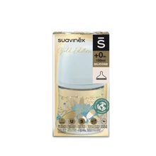 Пляшечка Suavinex Gold Edition фізіологічна соска повільний потік 150 мл блакитна (307869): Матеріал пластик