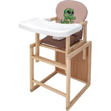 Стульчик-трансформер Babyroom Пеппи-230 eko капучино / шоколад (крокодил) (680994): Тип трансформер