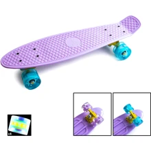 Penny Board Лиловый цвет Светящиеся колеса: Тип пенни борд