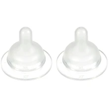 Силиконовая соска Difrax S-bottle Wide для бутылочки для кормления размер XL 2 шт (679): Поток переменный