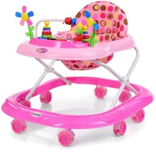 Детские ходунки с игровым центром Bambi M 3619 музыкальный (Розовый): Цвет розовый