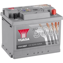 Автомобільний акумулятор Yuasa YBX5027: Ємність, Ач 62