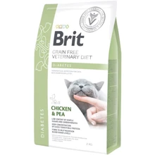 Сухой корм Brit GF Veterinary Diets Cat Diabets 2 kg для кошек при диабете и гипергликемии c курицей и горохом (8595602528523): Тип Сухой корм