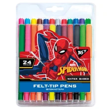 Фломастеры YES Marvel Spiderman 24 цвета (650509): Тип На водной основе