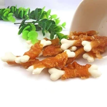 Лакомство для собак Селянські смаколики Кальциевые косточки с куриным мясом 7 см 500 г (LSC-53): Производитель Селянські смаколики